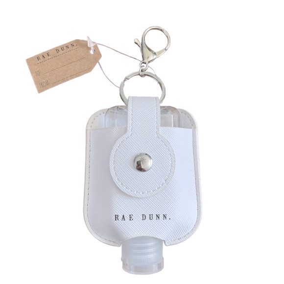 RAE DUNN🎄Merry Christmas Truck Hand-Sanitizer Holder With Travel Bottle NWT - Picture 2 of 3